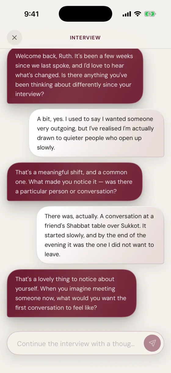 La'ad interview on iPhone