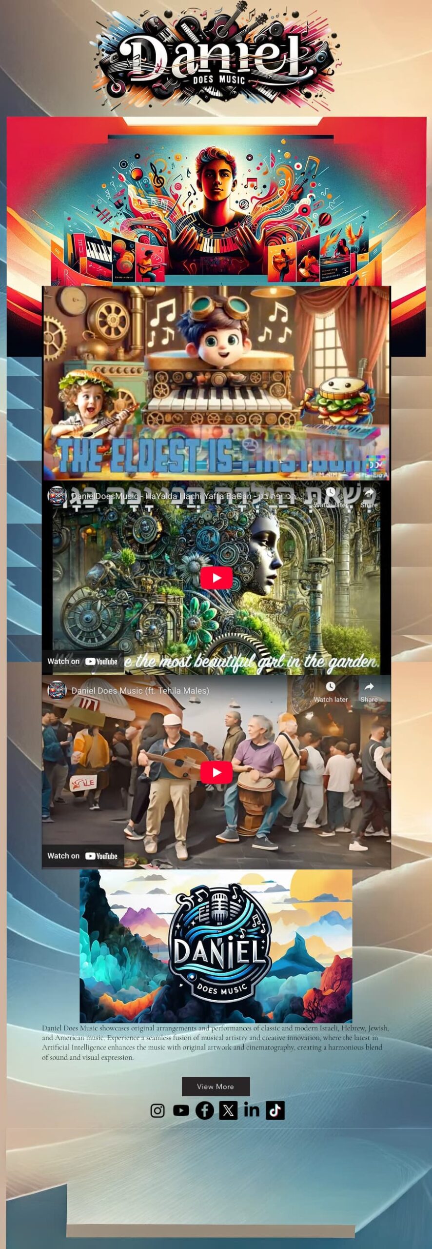 DanielDoesMusic.com mobile