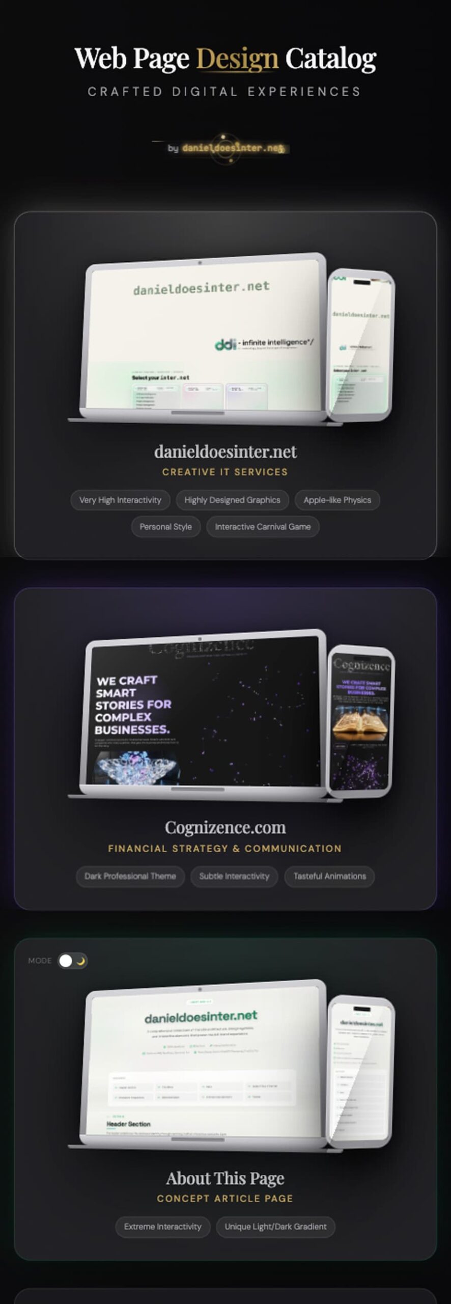 WebPageDesignCatalog mobile